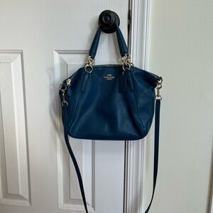 Coach Navy Crossbody Leather Bag